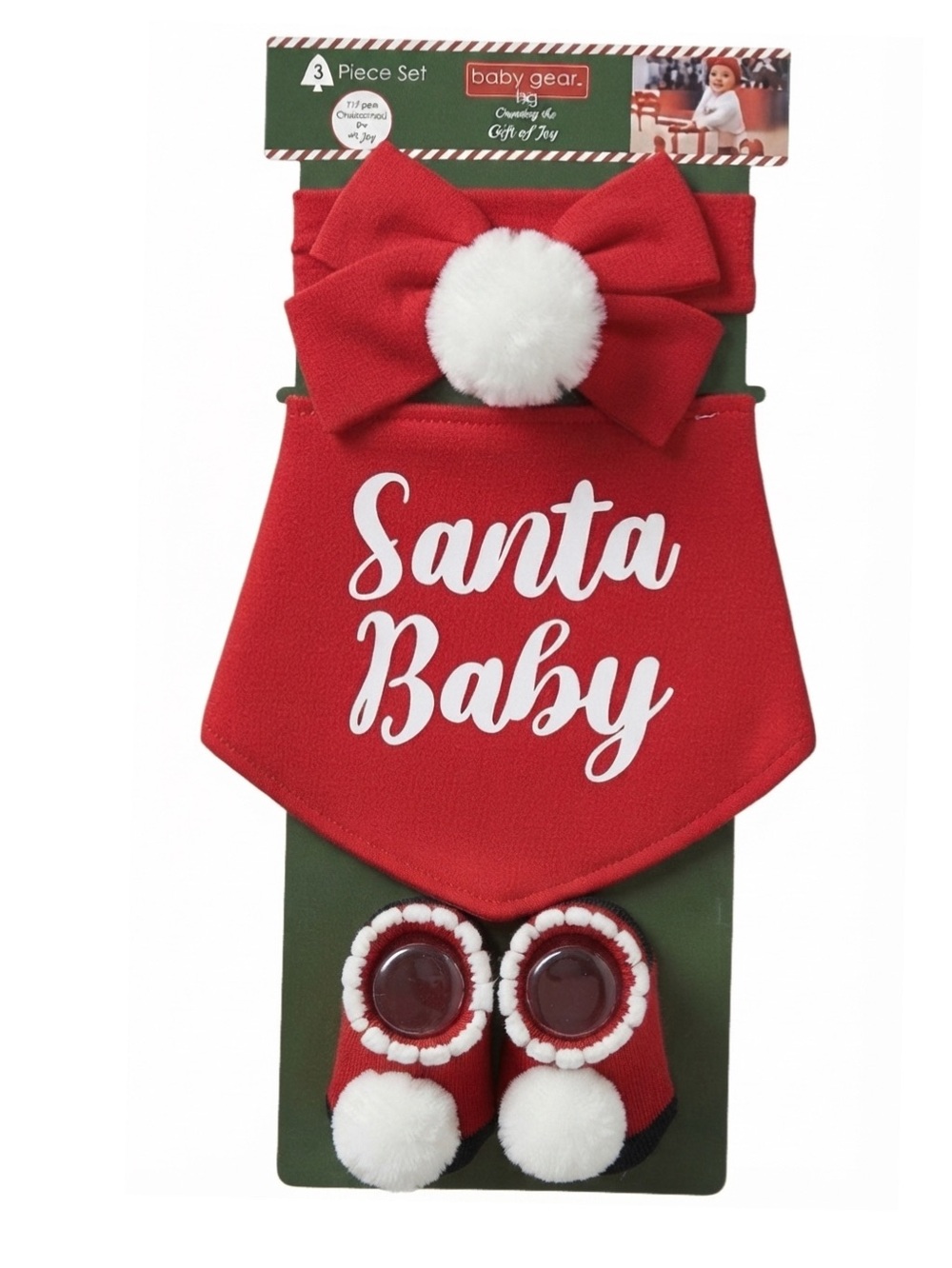 Baby Gear 3pc. “Santa Baby” Christmas Set (NWT) (Baby 0-12 M)